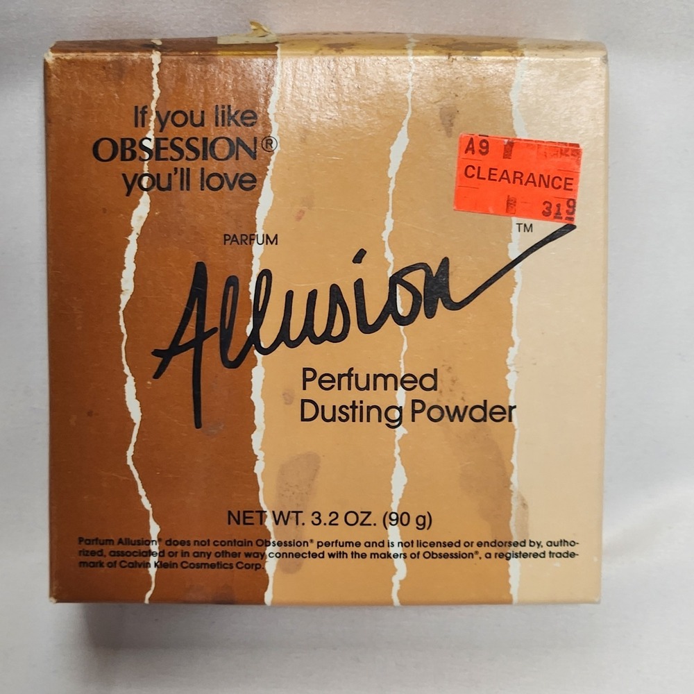 vintage ALLUSION Perfumed Dusting POWDER 3.2 oz DuCair NEW in Box Powder Sealed
